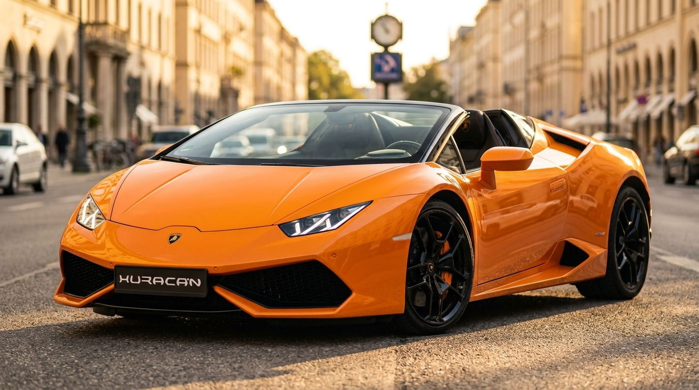 Lamborghini Huracan Spyder mieten in München Hero