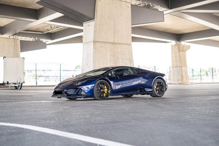 Ansicht ganz vom Lamborghini Huracan EVO in Salzburg