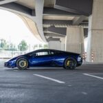 Seitenansicht vom Lamborghini Huracan EVO in Salzburg
