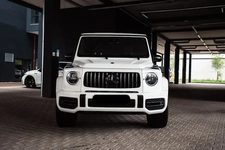 Frontansicht vom Mercedes G63 AMG in Salzburg