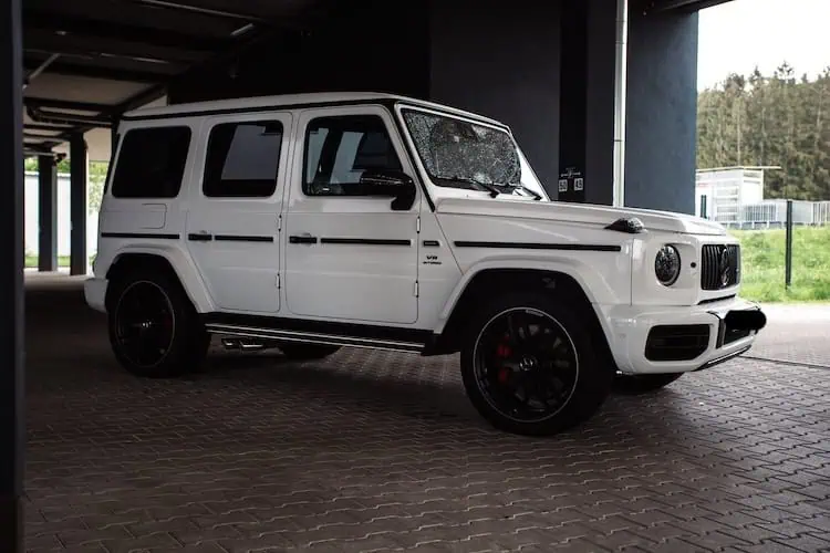 Seitenansicht vom Mercedes G63 AMG in Salzburg