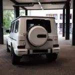 Heckansicht vom Mercedes G63 AMG in Salzburg