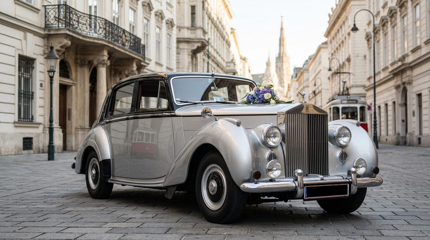 Rolls Royce Silver Dawn mieten in Wien Hero