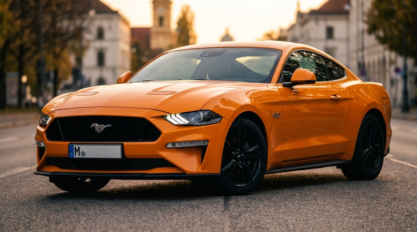 Ford Mustang GT Facelift mieten in München Hero
