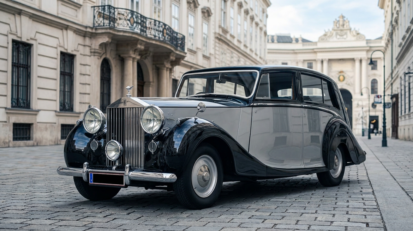 Rolls Royce Silver Dawn mieten in Wien Hero