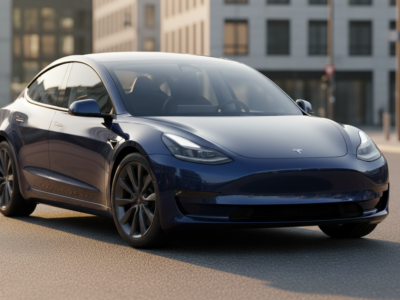 Tesla Model 3 Long Range mieten in München Hero