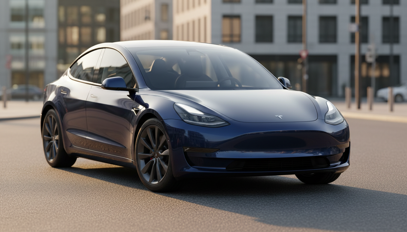 Tesla Model 3 Long Range mieten in München Hero