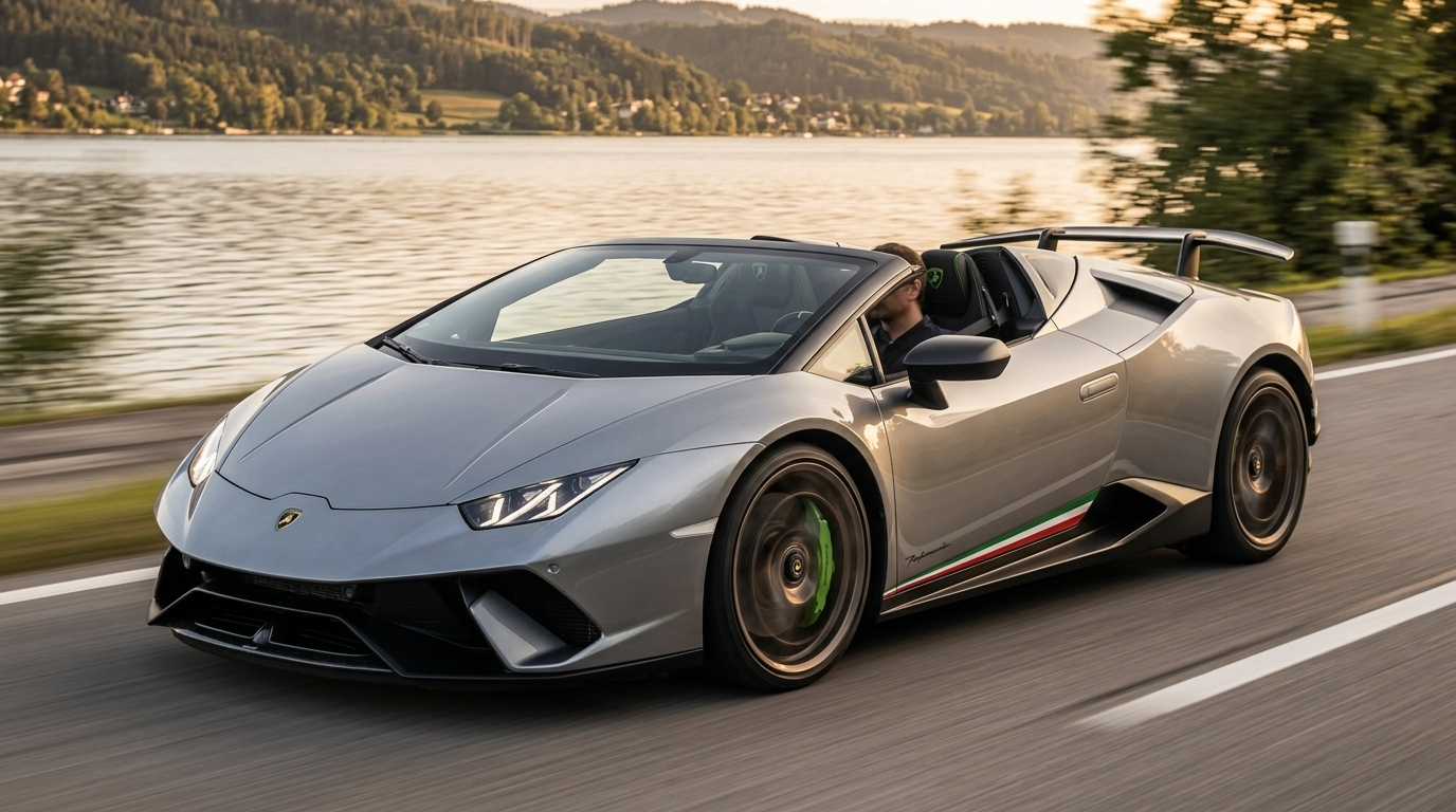 Lamborghini Huracan Spyder Performante mieten am Wörthersee Hero