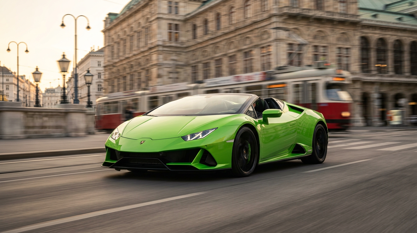 Lamborghini Huracan EVO Spyder mieten in Wien hero