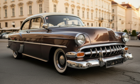 1954 Chevrolet Deluxe Coupe mieten in Wien hero