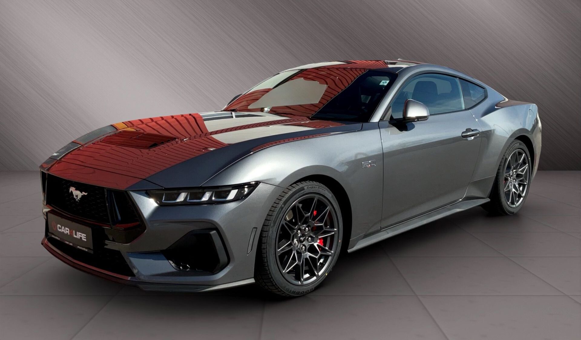 Seitenansicht vom Ford Mustang GT in Wien