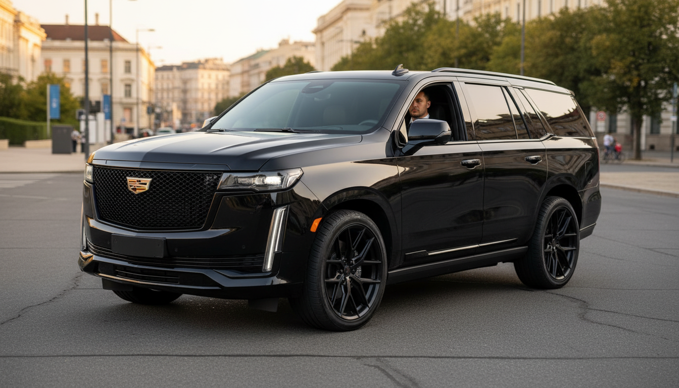 Cadillac Escalade mit Chauffeur mieten bei Linz hero