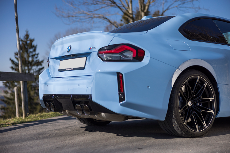 Heck seitlich BMW M2 Coupé am Bodensee