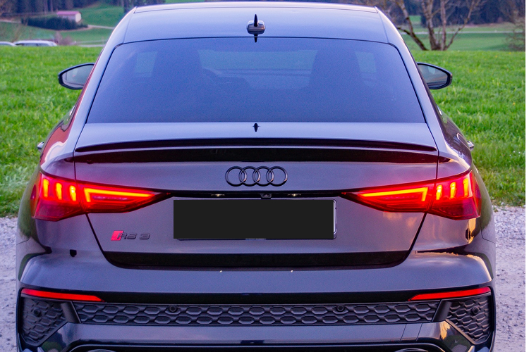 Heckansicht Audi RS3 8Y 2.5 TFSI nördlich von Innsbruck