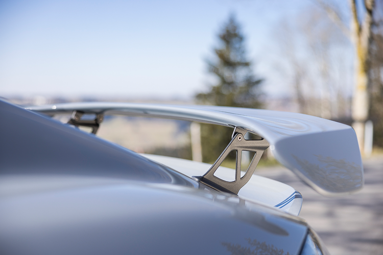 Heckspoiler Porsche Cayman GT4 am Bodensee