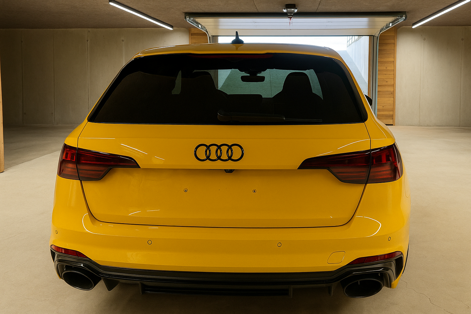 Heckansicht Audi RS4 Avant in Kufstein
