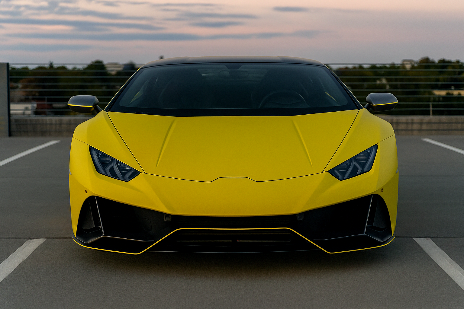 Frontansicht LAMBORGHINI HURACAN EVO FLUO CAPSULE in Imst