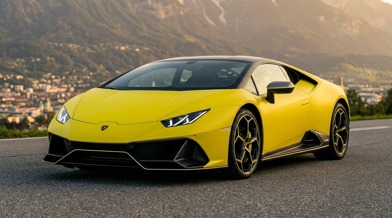 LAMBORGHINI HURACAN EVO FLUO CAPSULE mieten bei Innsbruck Hero