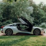 Seitenansicht vom BMW i8 in Graz