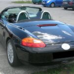 Porsche Boxster Spirit mieten in Wien Heck